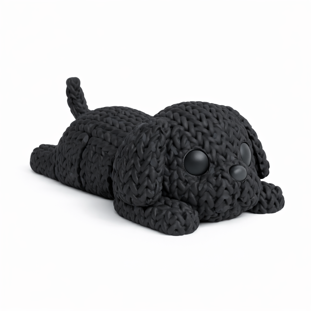 Knitted Articulated Dog 🐶
