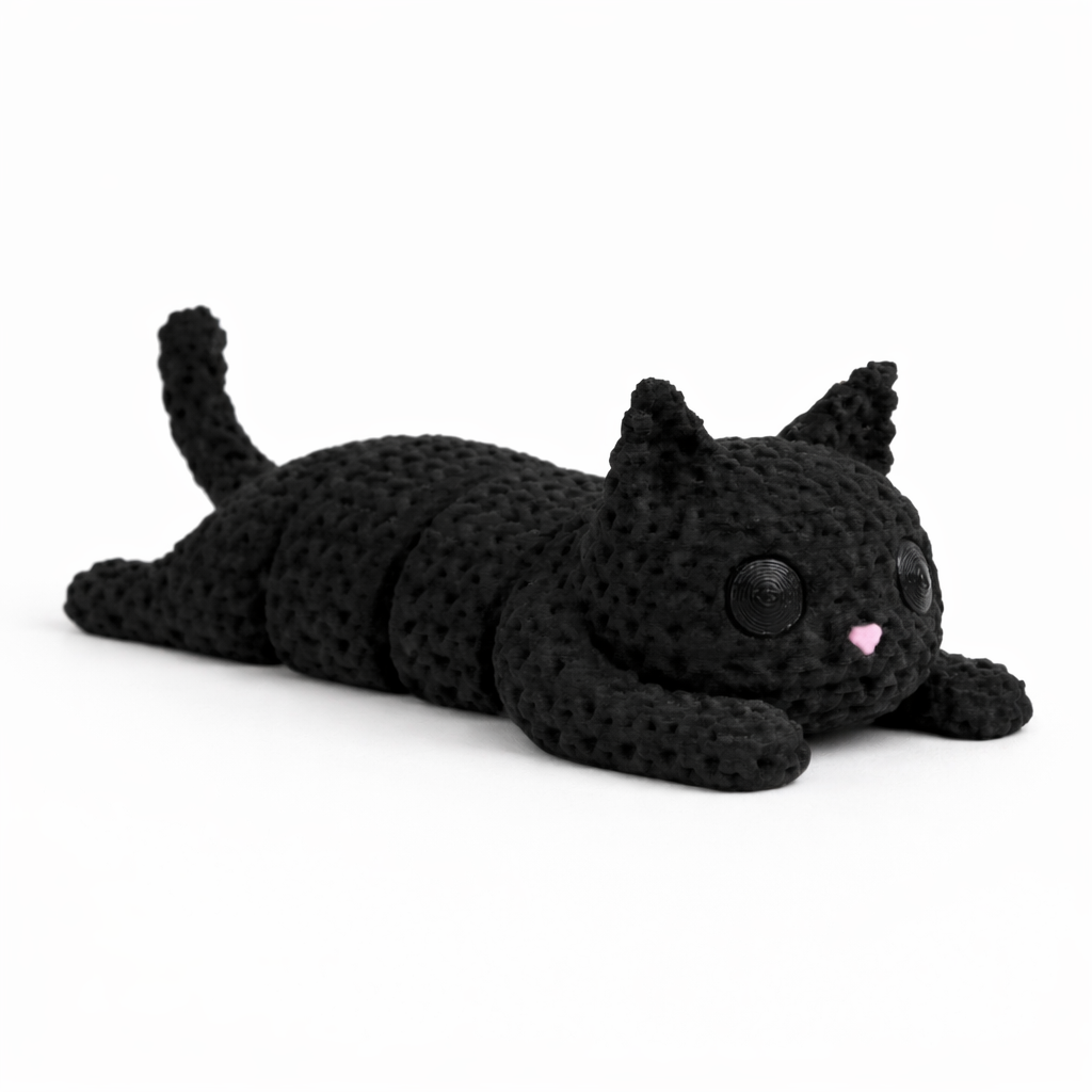 Knitted Articulated Cat 🐱
