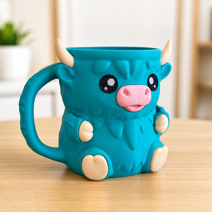 Highland Cow Ice Cream Pint Holder